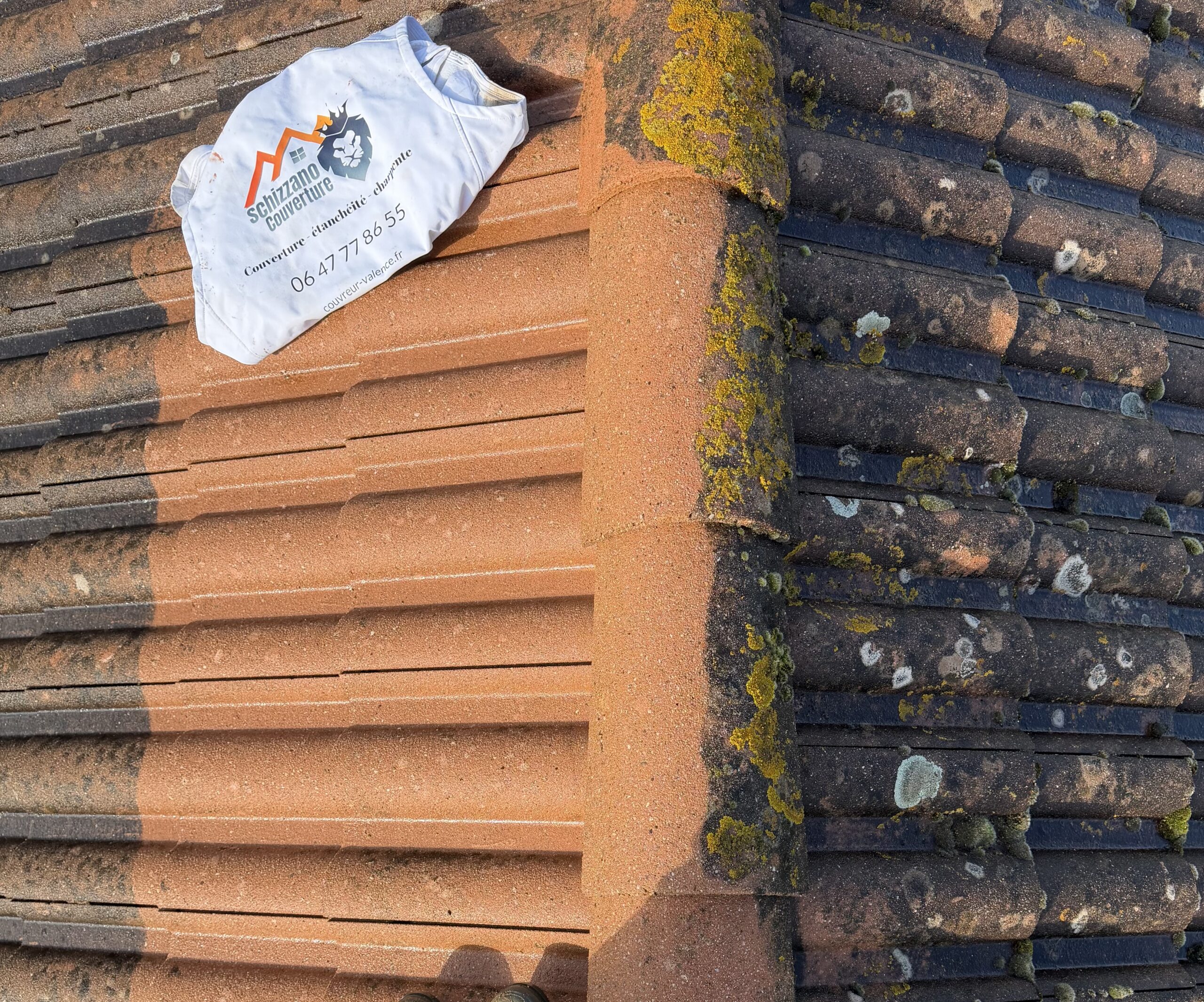 Chantier de nettoyage, de toiture par artisan Couvreur à Valence